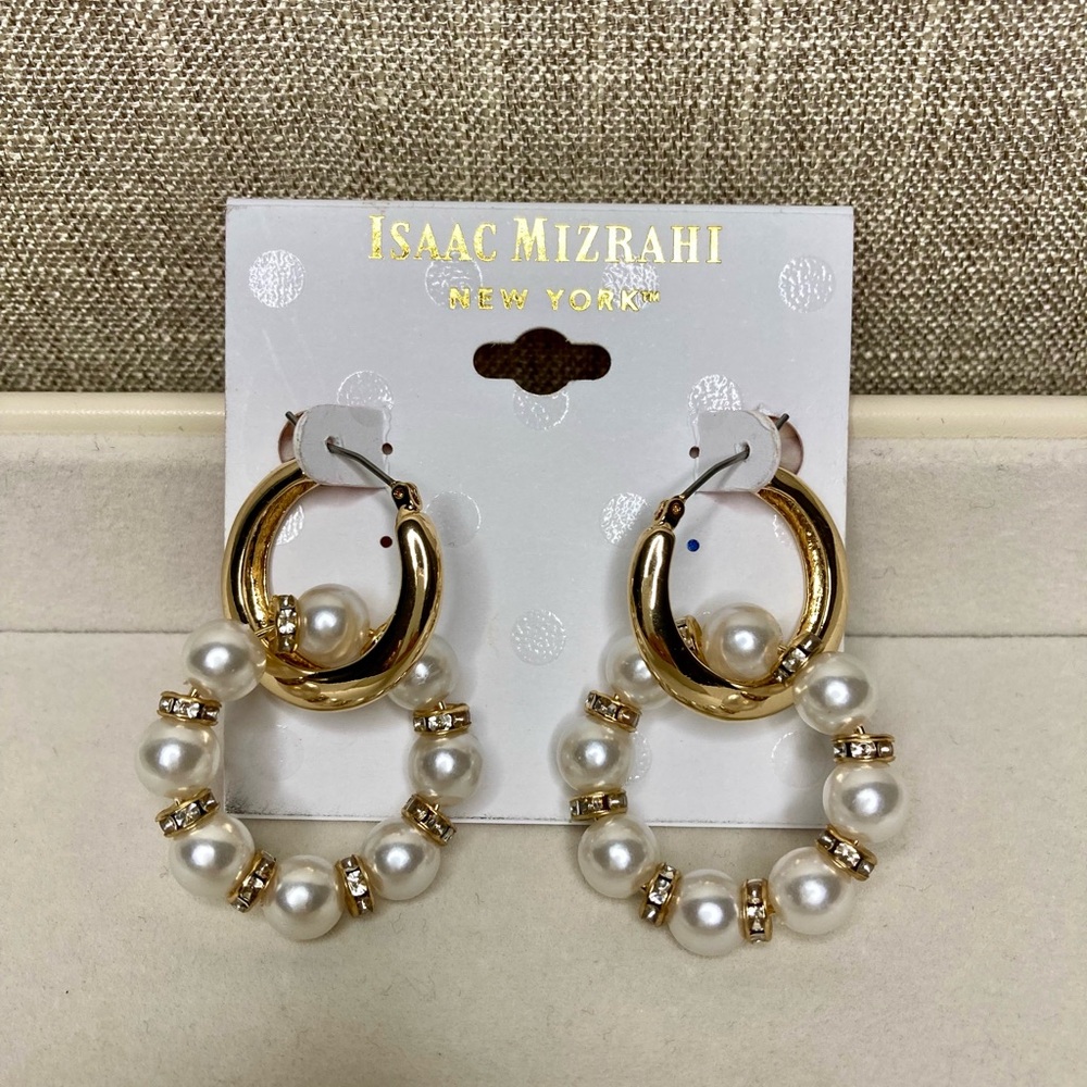 Isaac Mizrahi Hoop Earrings